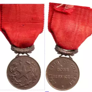 Duchy of Counani, The Counani Medal for Good Services, instituted by the "Constitutional Executive in Exile of the Free State of Counani" in Paris/Brussels