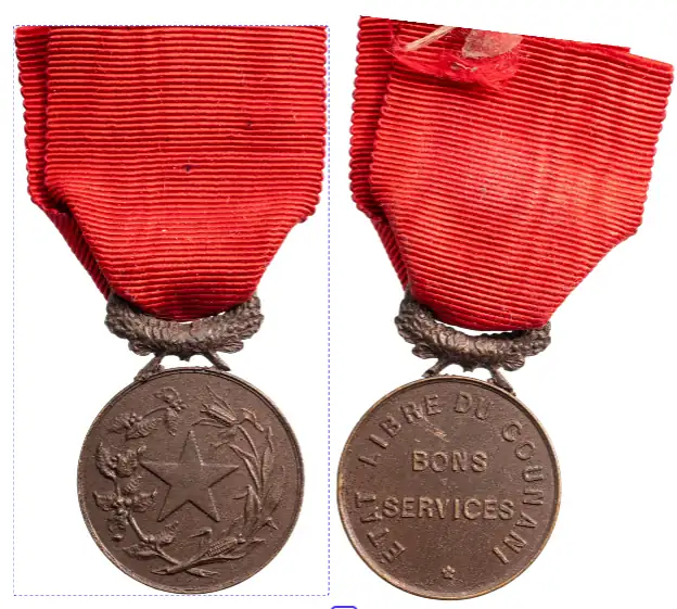 Duchy of Counani, The Counani Medal for Good Services, instituted by the "Constitutional Executive in Exile of the Free State of Counani" in Paris/Brussels