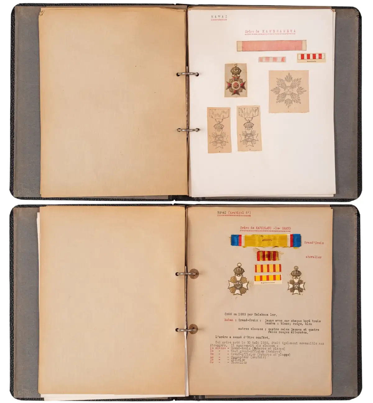 Royal Order of Kamehameha I and Royal Order of Kalakaua