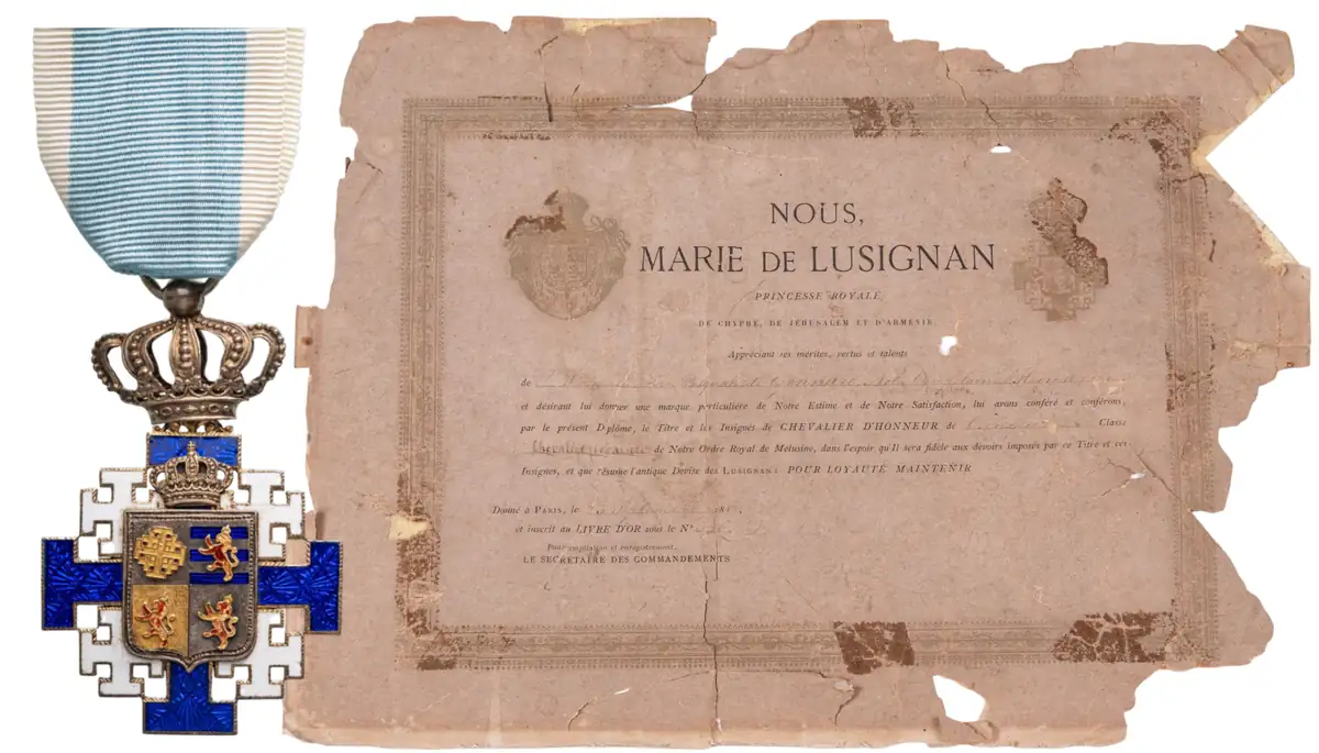 The Order of Melusine, created by Marie de Lusignan