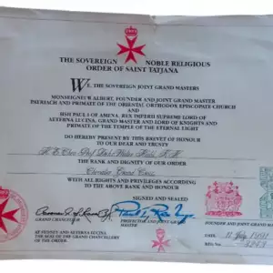 The Sovereign Noble Religious Order of Saint Tatjana