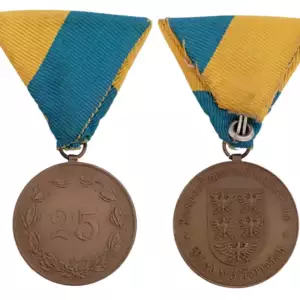 Lower Austria (Nieder Oesterreich), Comrades Associationfor 25 Years of Service Medal 