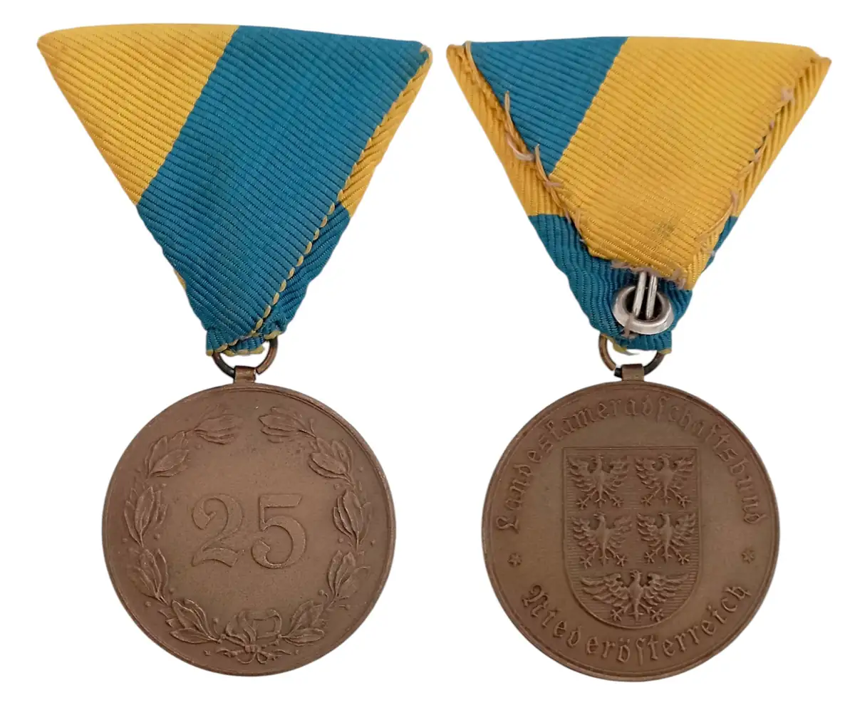 Lower Austria (Nieder Oesterreich), Comrades Associationfor 25 Years of Service Medal