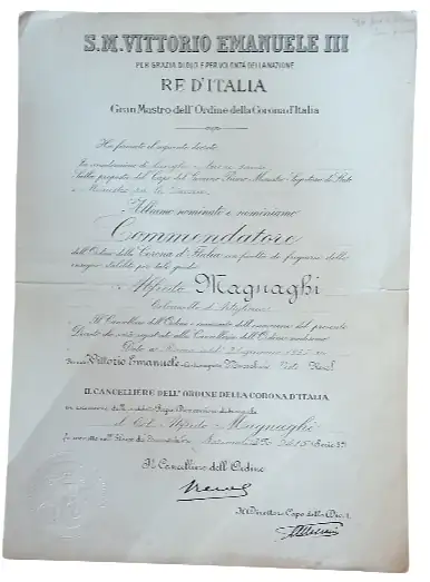 ORDER OF THE CROWN OF ITALY