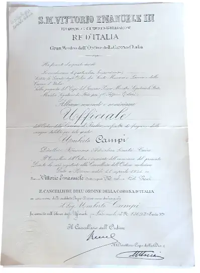 ORDER OF THE CROWN OF ITALY
