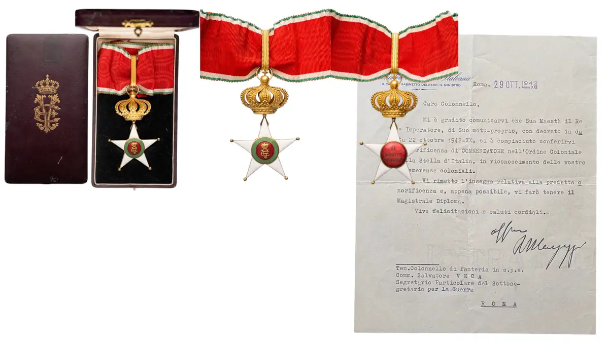 The Colonial Order of the Star of Italy
