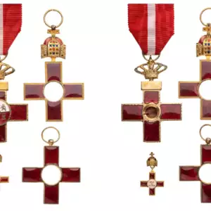 Lot of 4. Italy - Order of St. George of Carinthia; Spain - Order of Military Merit  MERIT OF THE ITALIAN REPUBLIC