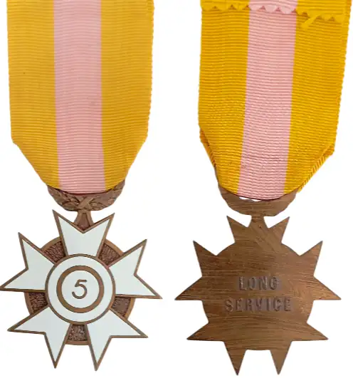 Long Service Medal, for 5 Years of Service