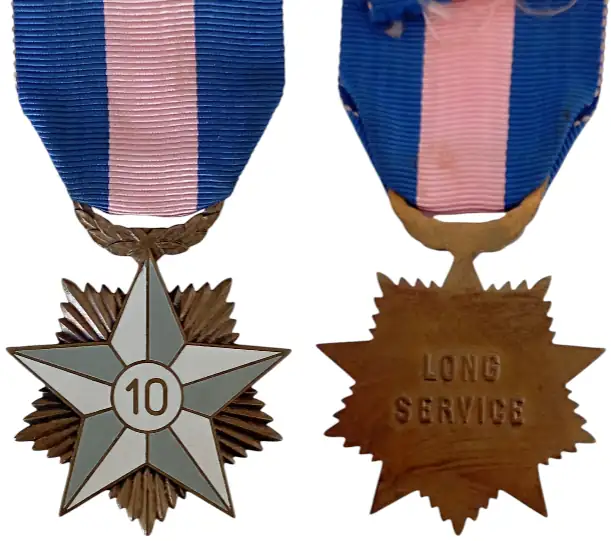 Long Service Medal, for 10 Years of Service