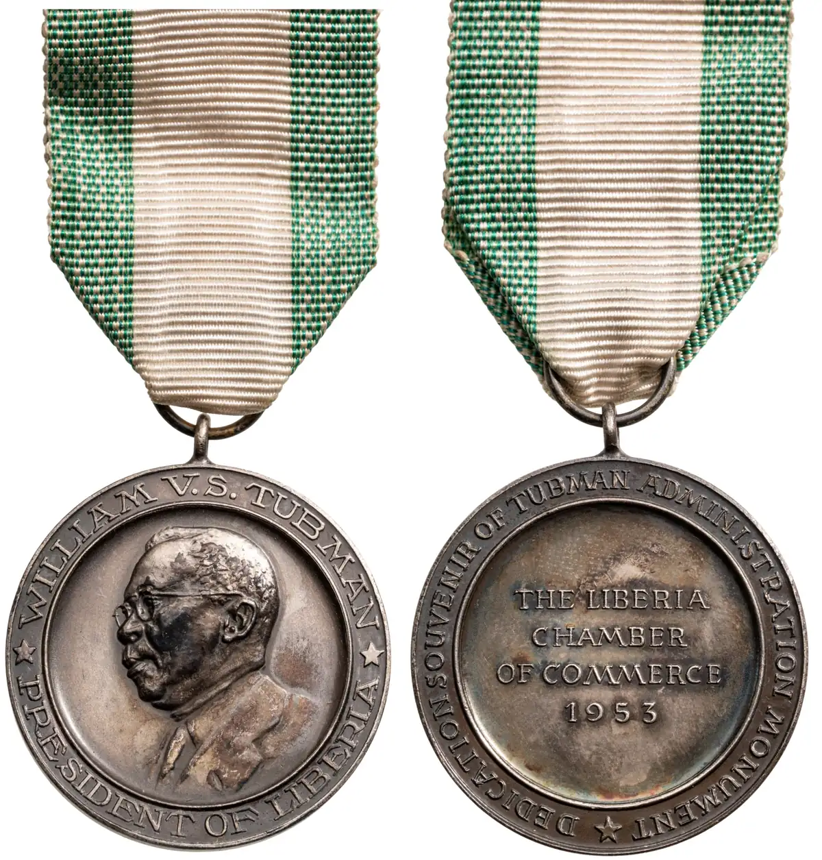 President William V. S. Tubman, Chamber of Commerce Medal, 1953
