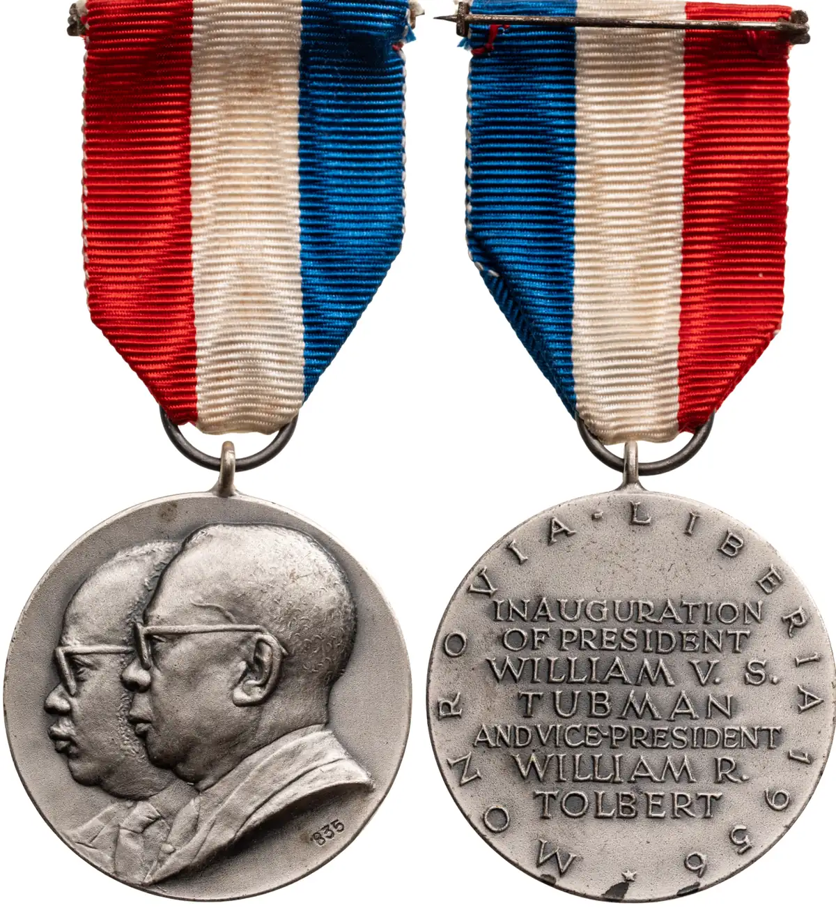 Inauguration of President William V. S. Tubman and Vice-President William R. Tolbert Medal, 1956