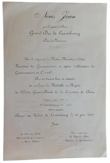 Silver Medal of he Order of the Oak Crown