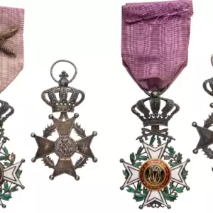 Lot of 2. Order of Leopold I and of Leopold II