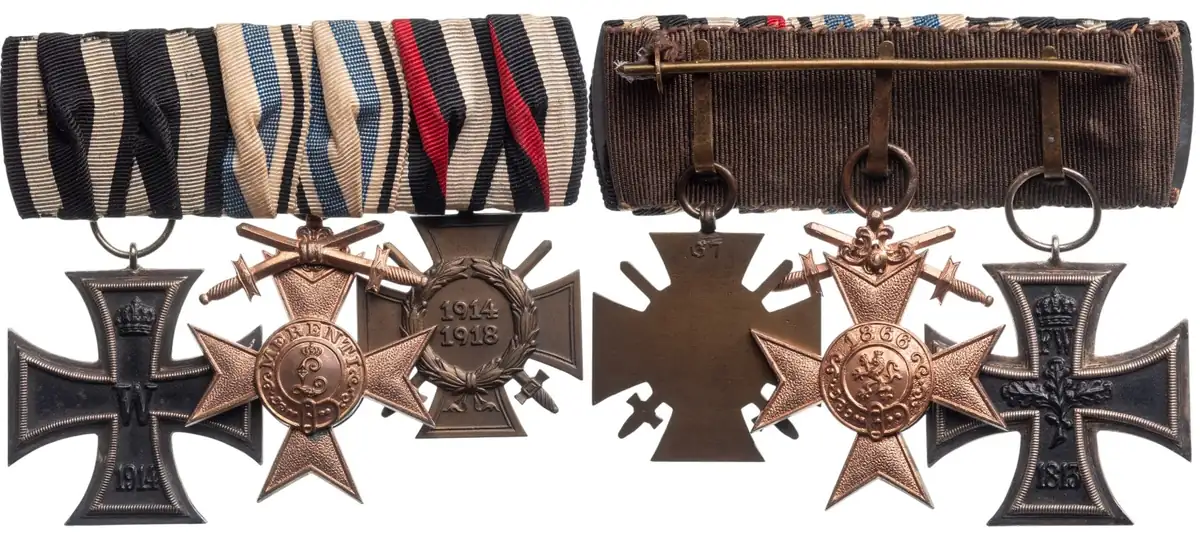 THE COLLECTION OF ORDERS AND MEDALS BARS - Bar of 3.