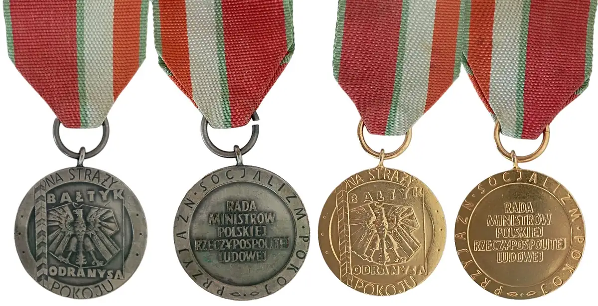 Peace Guard Medals Baltic, Oder, Neisse, instituted in 1972. Lot of 2.