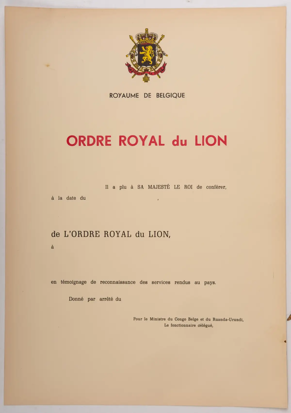 The Royal Order of the Lion - Image 2