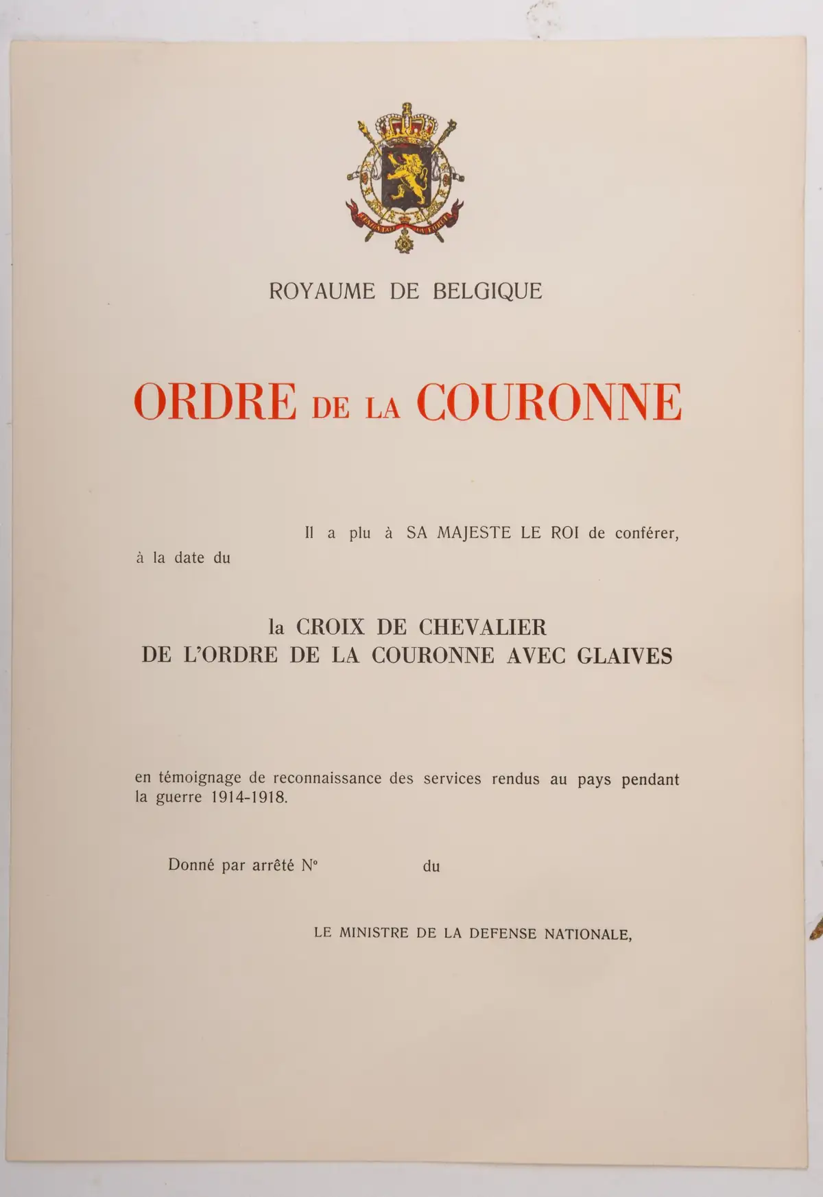 ORDER OF THE CROWN - Image 2