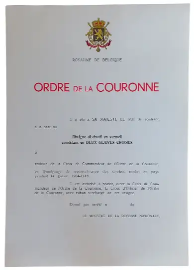 ORDER OF THE CROWN