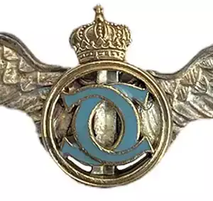PILOT BADGE FOR GRADUATES OF THE "SPORT AND TOURISM"DEPARTMENT, KING CAROL II MODEL 1931-1940