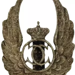 OBSERVER BADGE, KING CAROL II MODEL WITH A CUT-OUT CHIP 1931-1940
