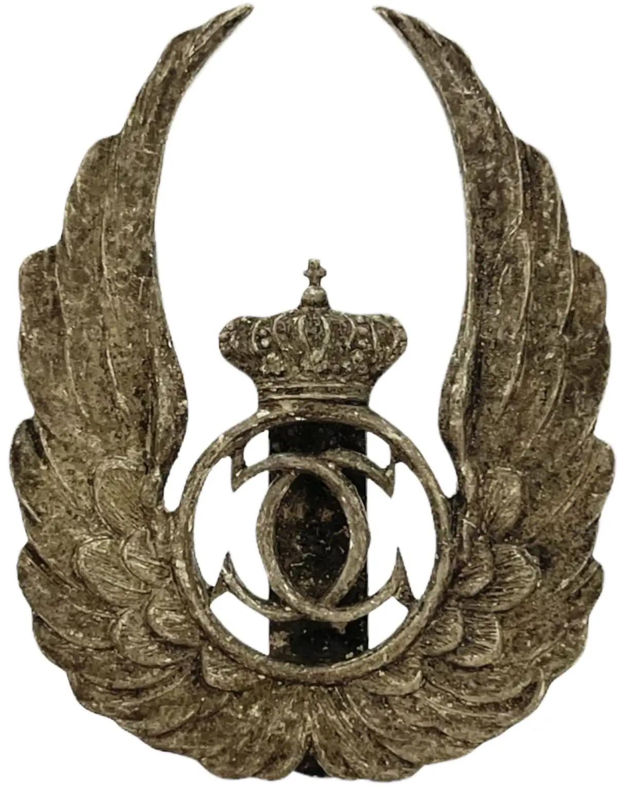 OBSERVER BADGE, KING CAROL II MODEL WITH A CUT-OUT CHIP 1931-1940