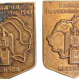 Lot of 2. Census Representative Badge 1941  