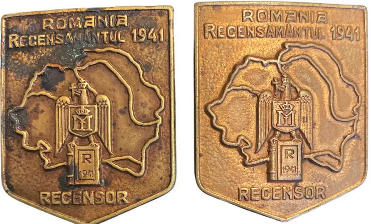 Lot of 2. Census Representative Badge 1941