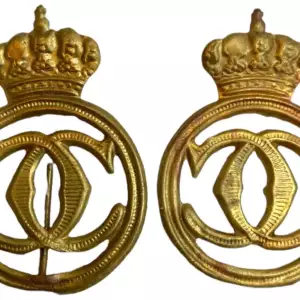  LOT OF 2. CAROL II CAP BADGES