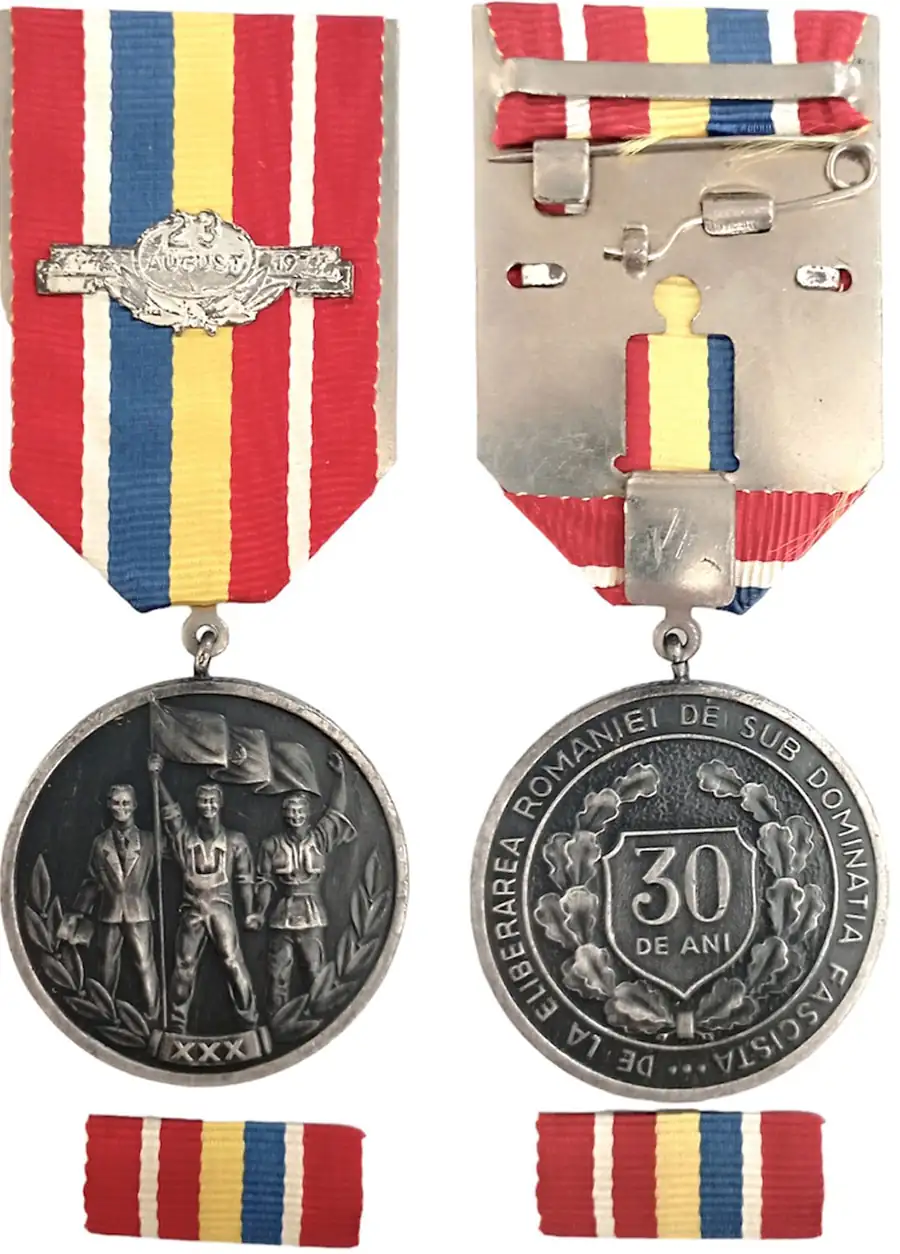 MEDAL OF THE 30TH ANNIVERSARY OF THE LIBERATION FROM THE FASCIST DOMINATION, instituted in 1974.