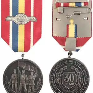 MEDAL OF THE 30TH ANNIVERSARY OF THE LIBERATION FROM THE FASCIST DOMINATION, instituted in 1974.