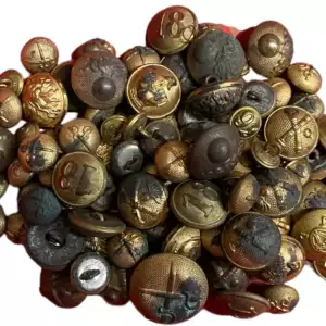 Lot of 77 Military Buttons, md 1873