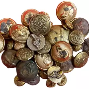 Lot of 35 Military Buttons, md 1873
