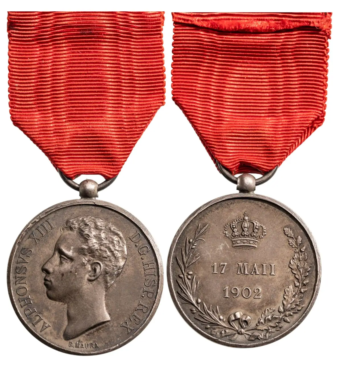 Coronation Medal of King Alfonso XIII, 1902