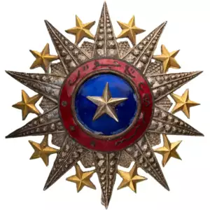 Order Nichan el Anouar (Order of the Light) INSTITUTED by Hamed ben Mohamed, Sultan of Tadjourah