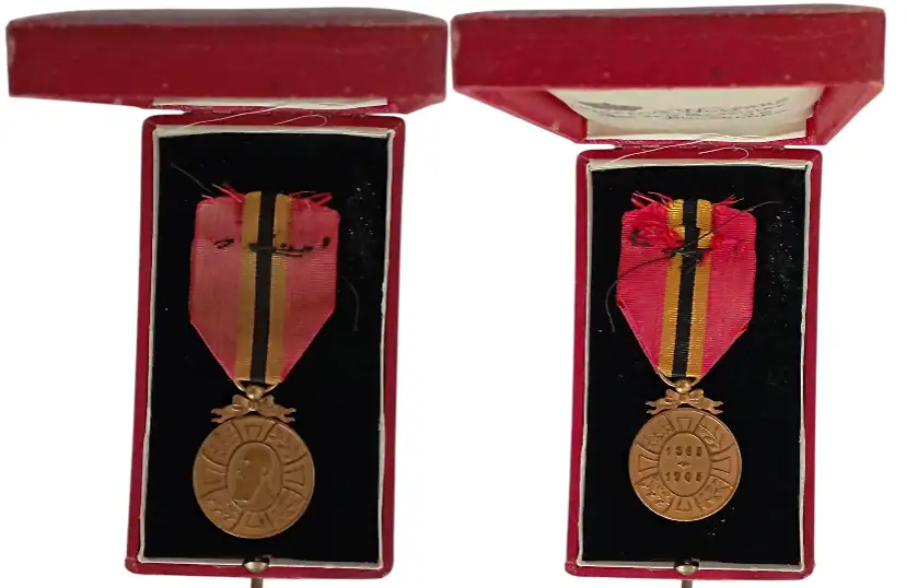 King Leopold II 40 Year Commemorative Medal, 1909
