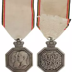 BELGIAN INDEPENDENCE CENTENARY MEDAL 1830 - 1930