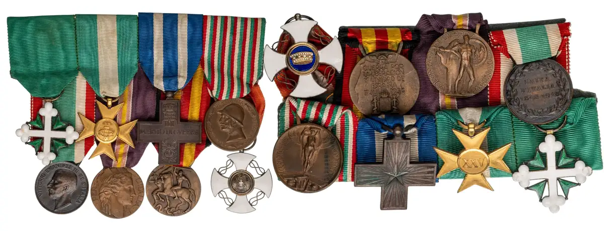 THE COLLECTION OF ORDERS AND MEDALS BARS - Bar of 8