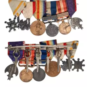 THE COLLECTION OF ORDERS AND MEDALS BARS - Bar of 6