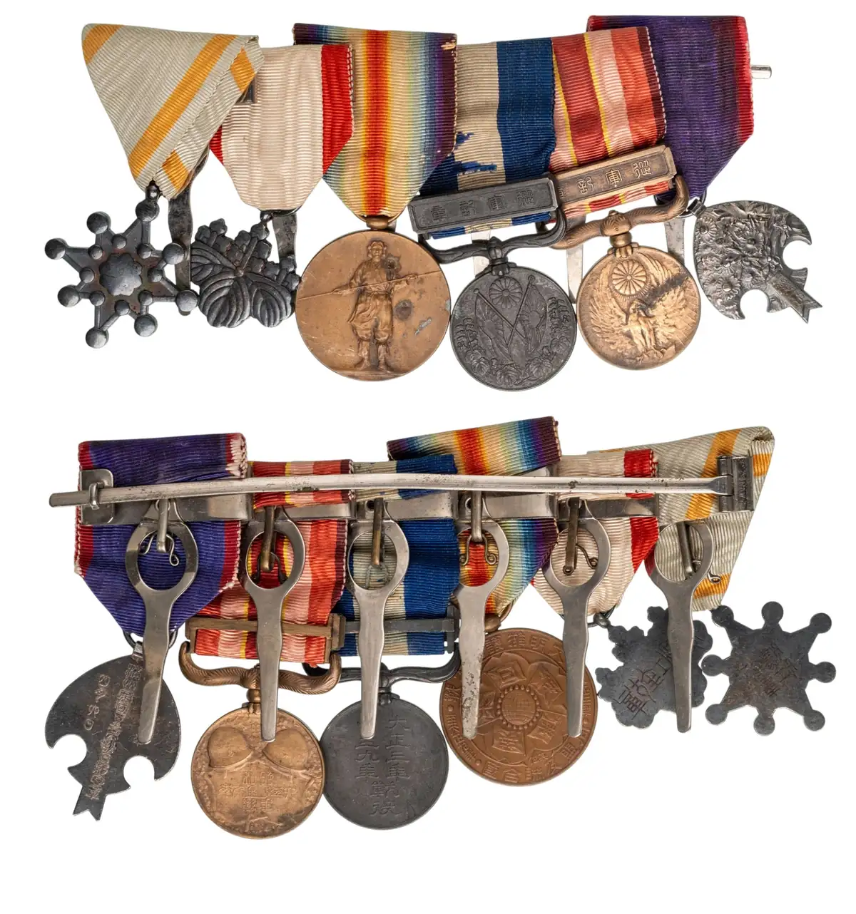 THE COLLECTION OF ORDERS AND MEDALS BARS - Bar of 6