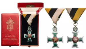 Cross for XX Years of Faithful Service for Officers, Tsar Boris III issue