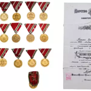 Collection of 10. Commemorative Medal for Participation in the War, 1915-1918, for non-combatants