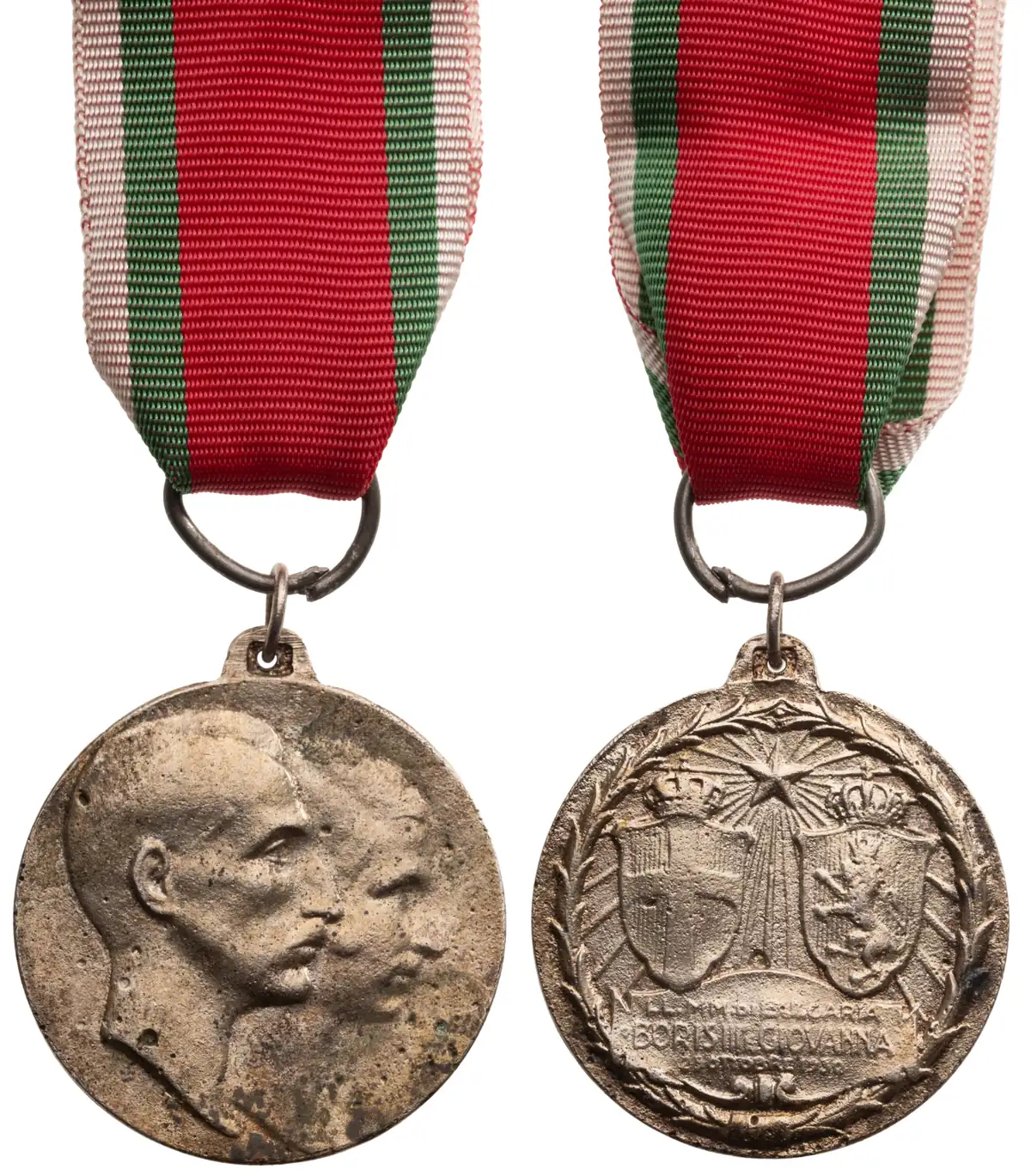 WEDDING MEDAL BORIS III AND GIOVANNA OF SAVOIA, 1930, SILVER CLASS