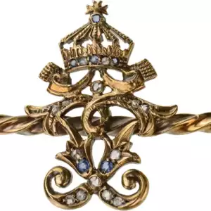 Brooch with the Royal Cypher of Tsar Ferdinand I