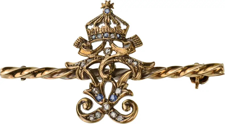 Brooch with the Royal Cypher of Tsar Ferdinand I