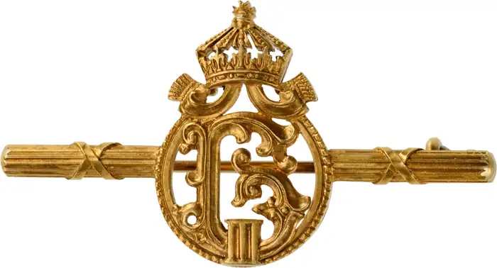 Brooch with the Royal Cypher of Tsar Boris III