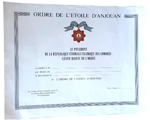 Order of the Star of Anjouan