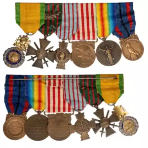 THE COLLECTION OF ORDERS AND MEDALS BARS - Bar of 6