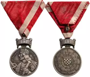 Silver Medal of the Order of The Crown Of King Zvonimir
