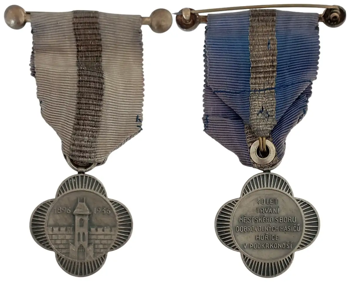 40th Anniversary Medal of the Municipal Volunteer Fire Brigade of Horice in Podkrkonosi