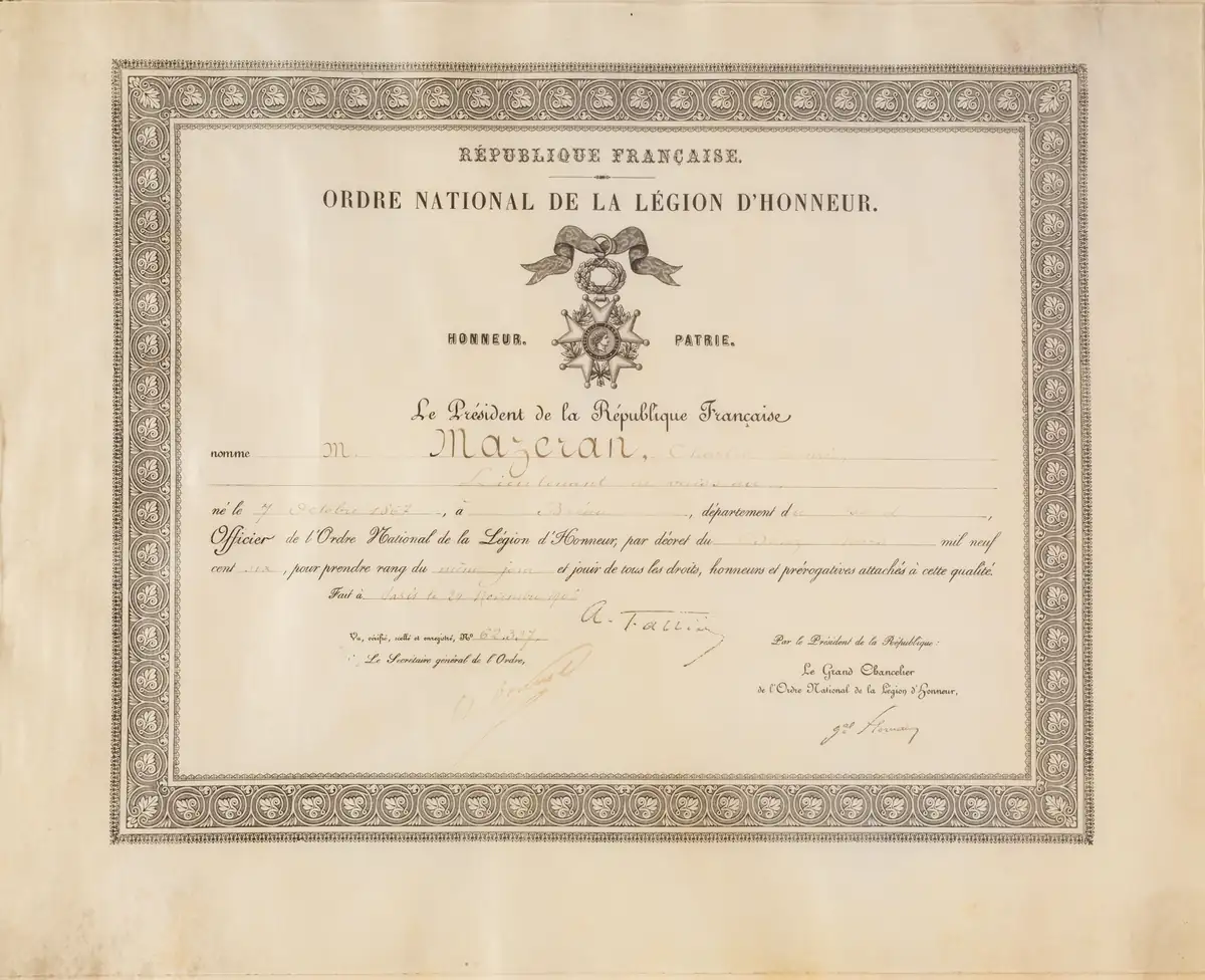 ORDER OF THE LEGION OF HONOR
